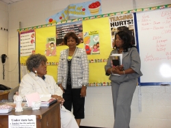 Students from Class of 1967 visit Ms. Whisenants at Kennedy Middle School 2010.
