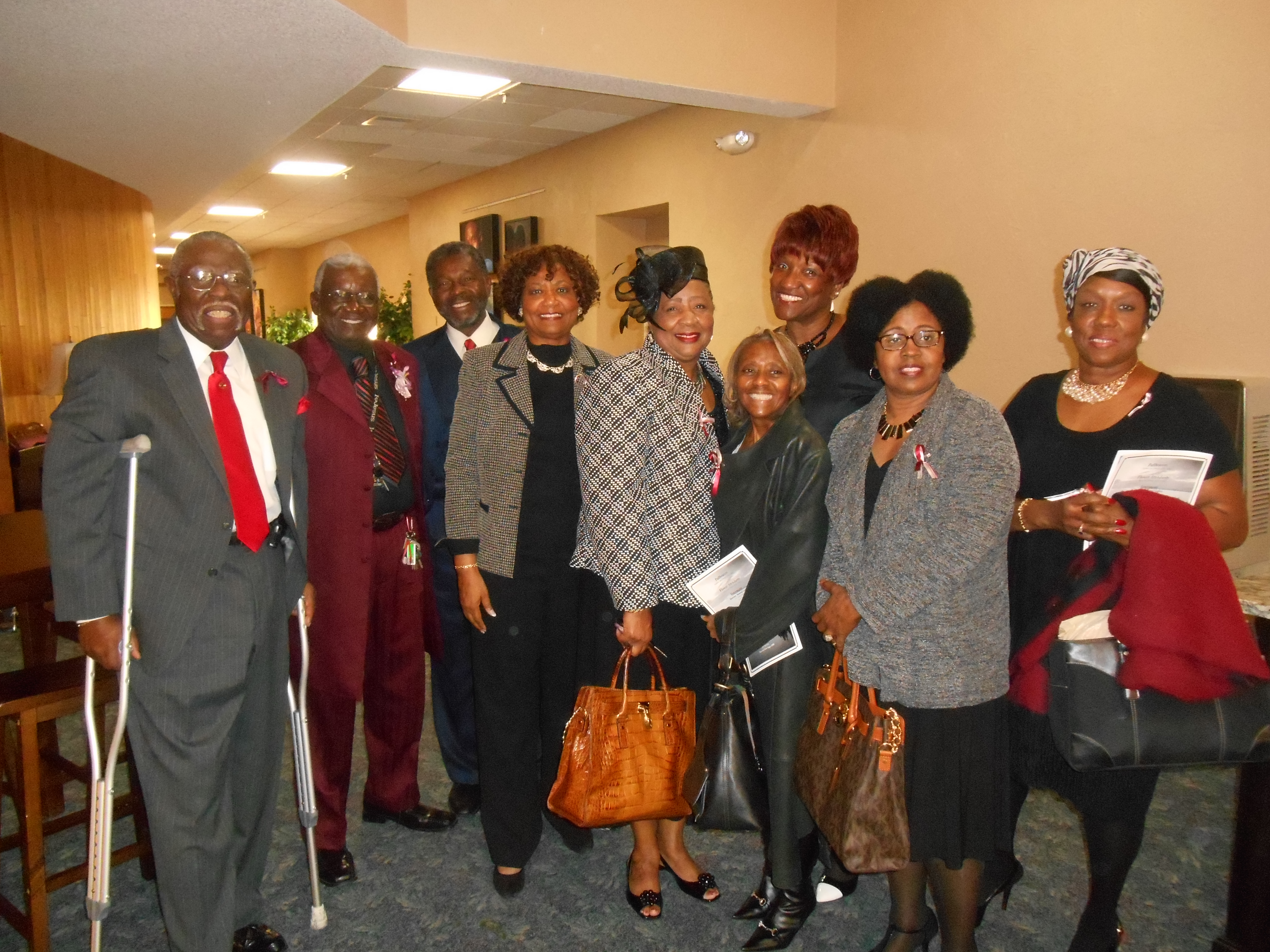 Monroe High Class 1967 at Willie Bell's Services January 10, 2015